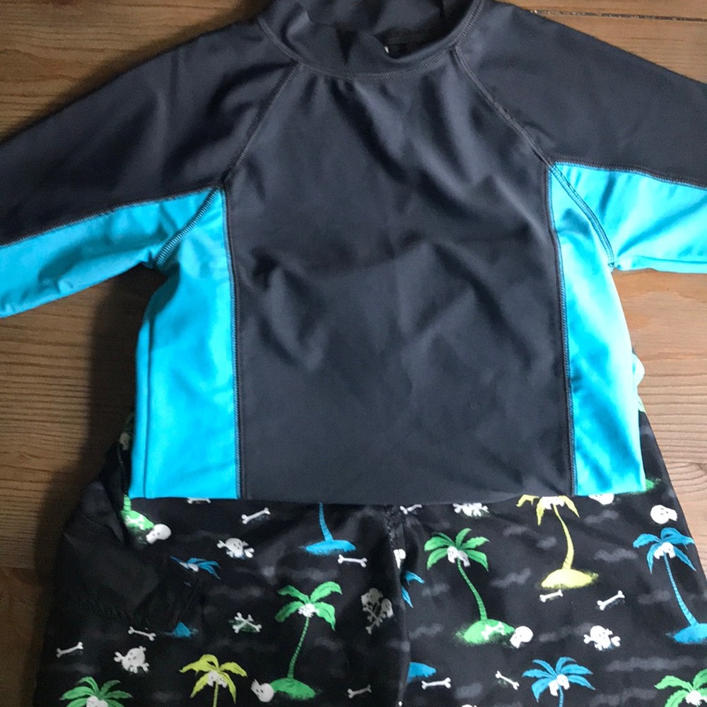 Boys’ Swim Trunks and Shirt
